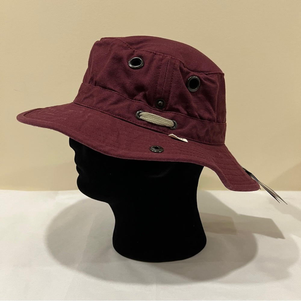 TILLEY TM3 WANDERED HAT - BURGUNDY - SIZE 7 1/4 - NWT - UNISEX